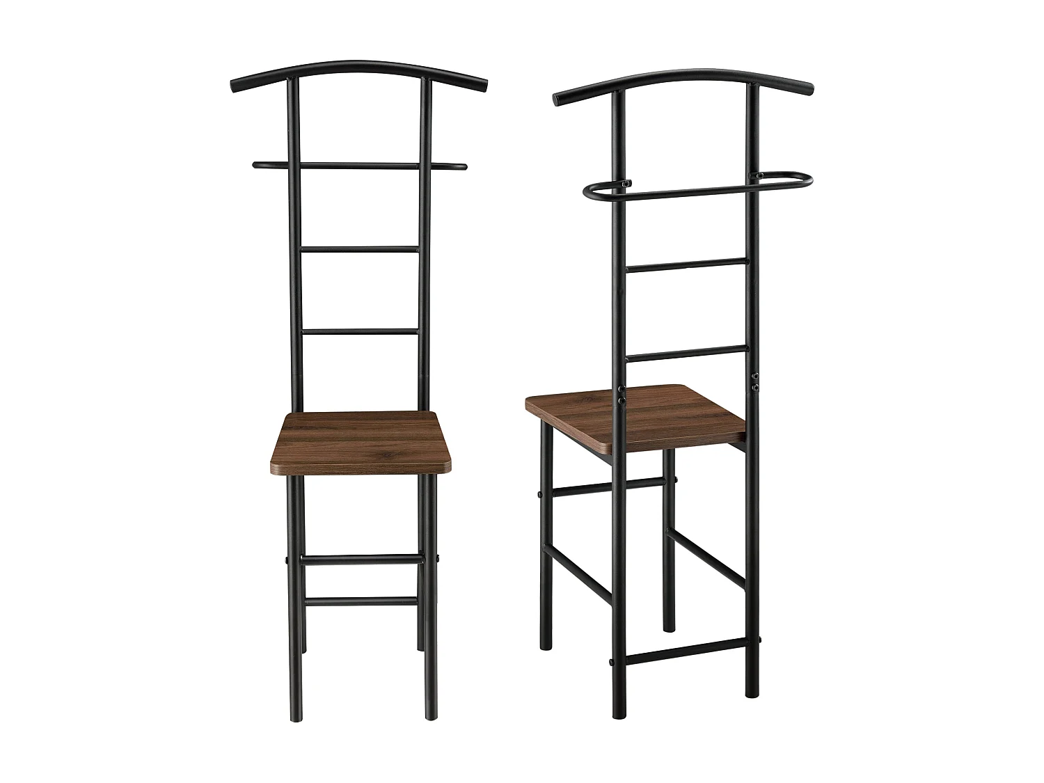 Valet de chambre nuit métal marron 44.5 x 45 x 107 cm 03_0006284