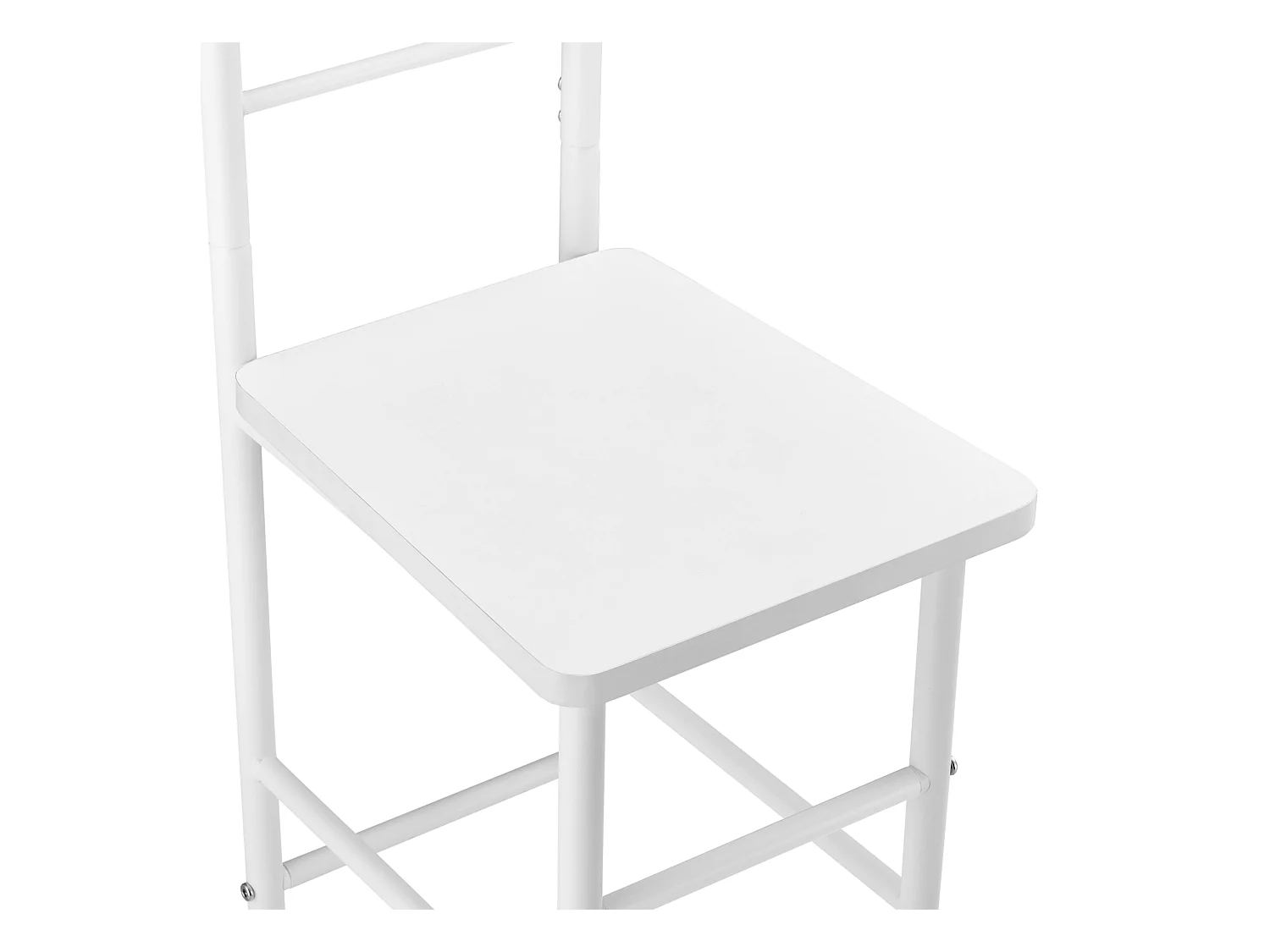 Valet de chambre porte métal blanche 44.5 x 45 x 107 cm 03_0006283