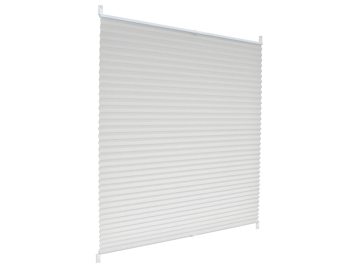 Stores Plissés 50 x 100 cm Blanc avec Klemmfix sans perçage pour fenêtre ECD Germany