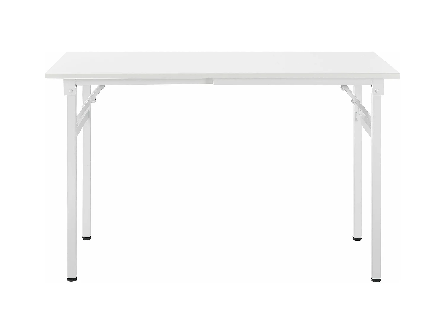 Mesa de comedor de cocina plegable regulable en altura para 4 personas 120 cm blanco 03_0004361