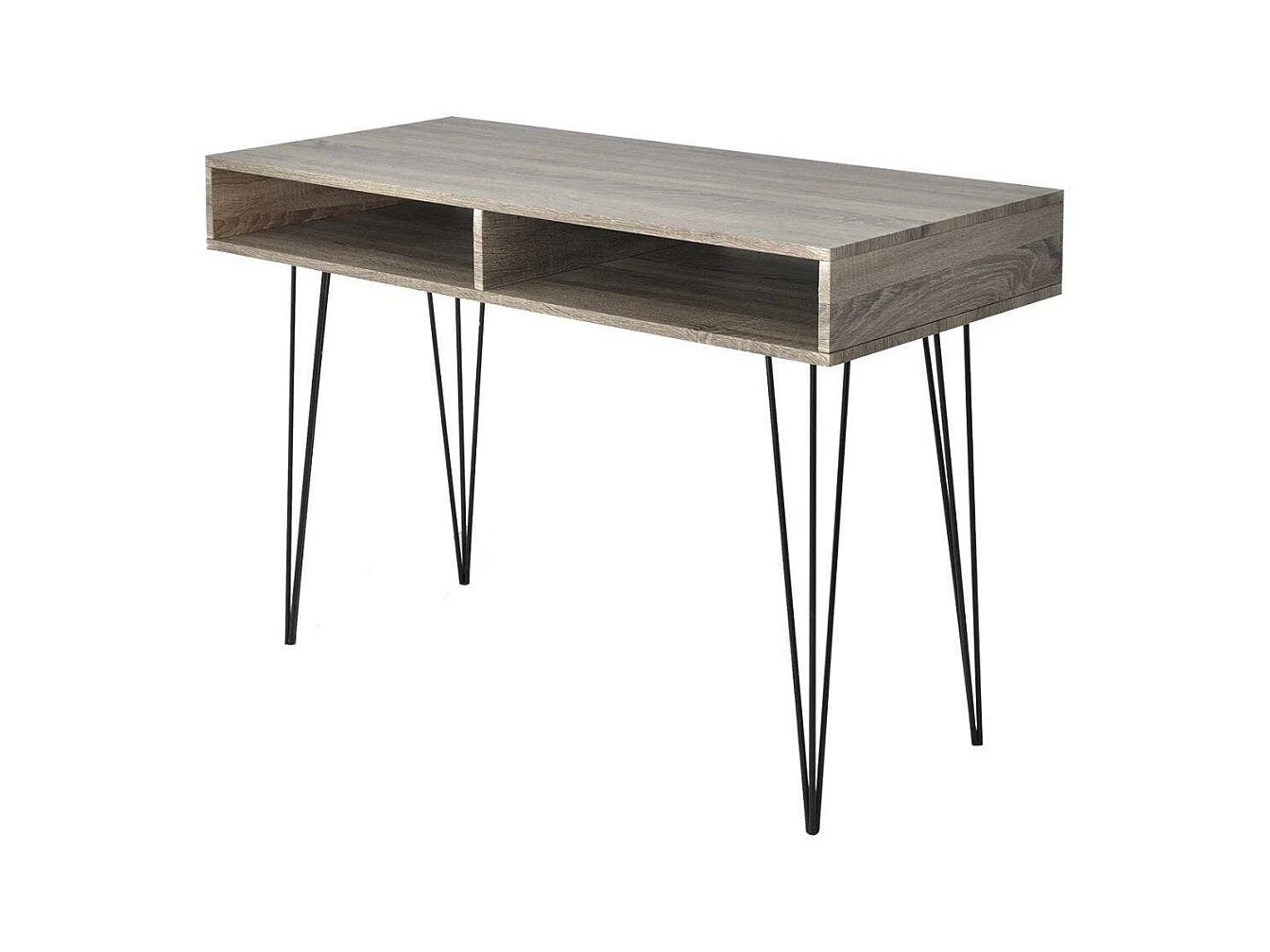 Bureau table meuble travail grise 110 x 50 x 76 cm 0502061/2