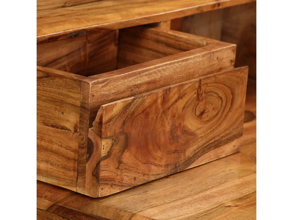 Bureau table meuble travail bois marron 88 x 50 x 90 cm 0502139