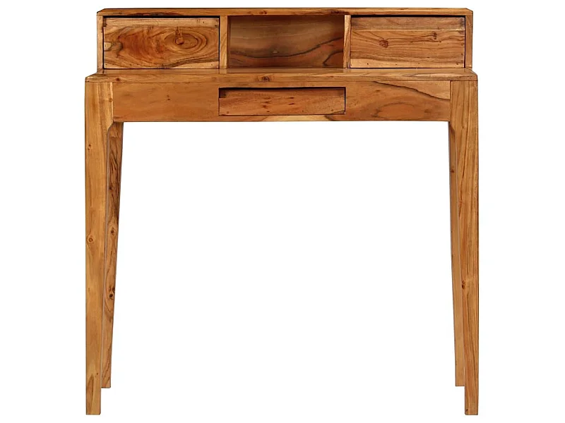 Bureau table meuble travail bois marron 88 x 50 x 90 cm 0502139