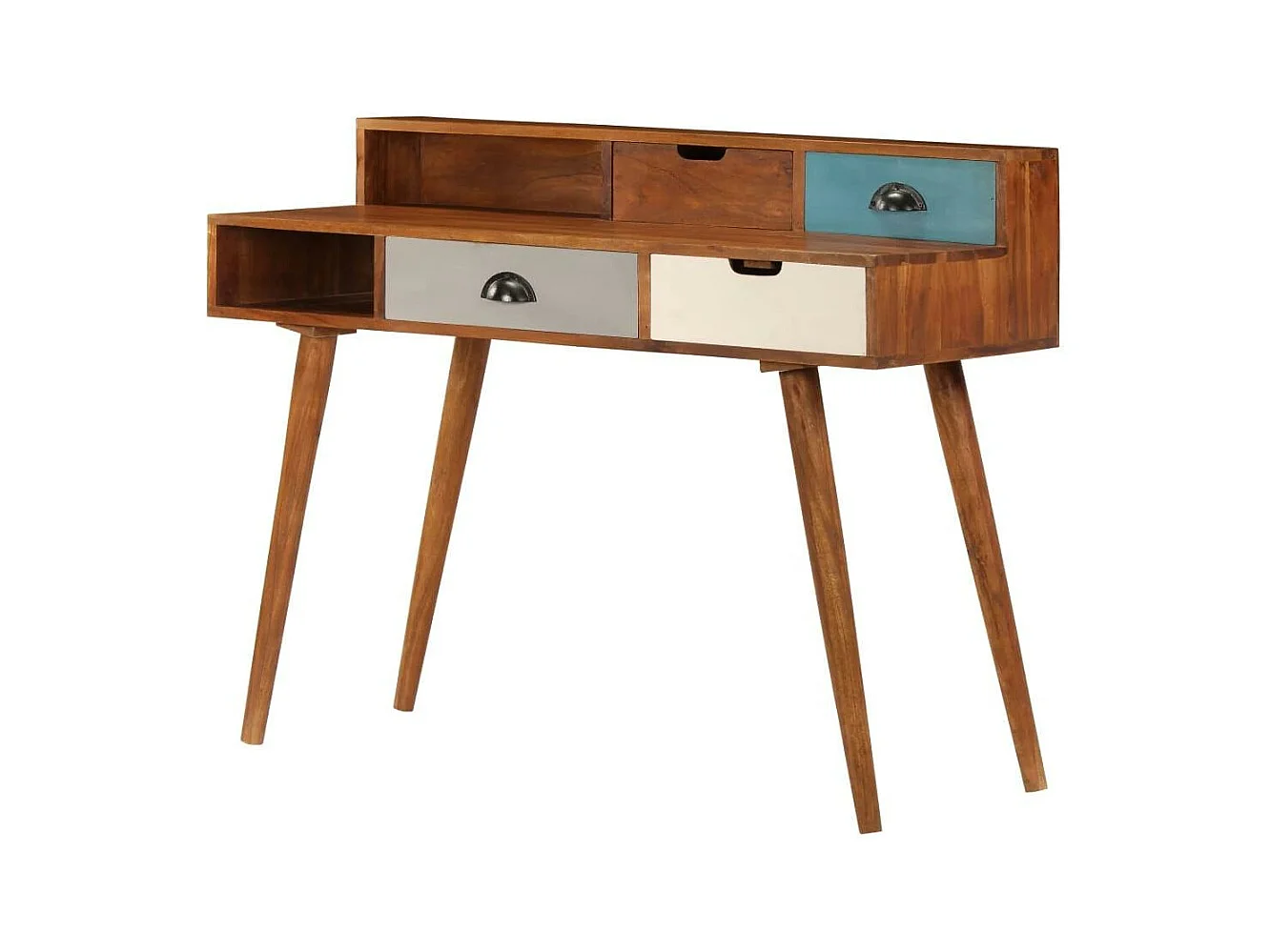 Bureau table meuble travail bois marron 110 x 50 x 90 cm 0502115