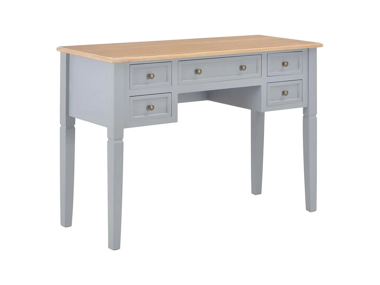 Bureau table meuble travail bois marron 109.5 x 45 x 77.5 cm 0502121