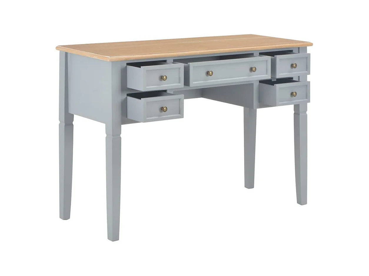 Bureau table meuble travail bois marron 109.5 x 45 x 77.5 cm 0502121