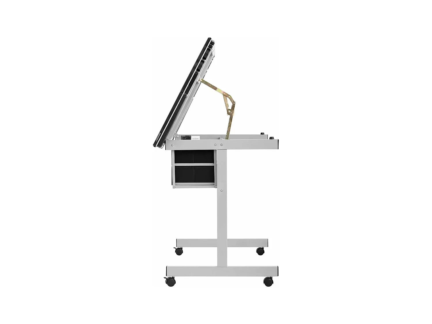 Tavolo da disegno, scrivania inclinabile e regolabile in altezza 104 x 60 x 90 cm piano in vetro 14_0003607