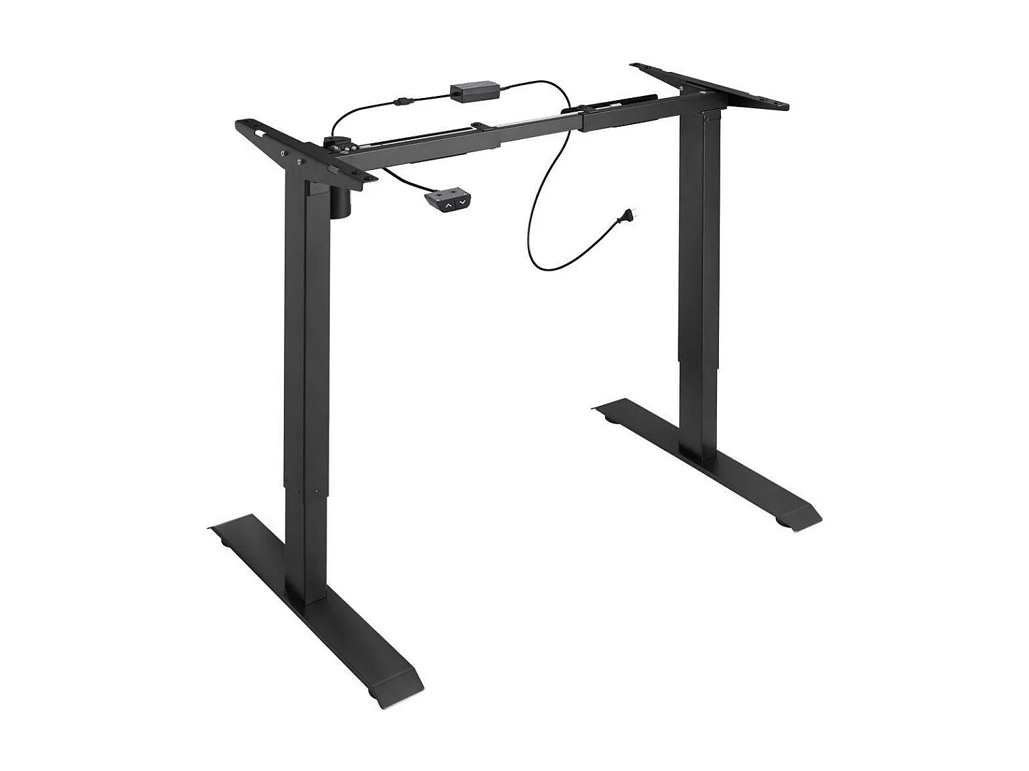 Mesa sit-stand com móvel em aço (base) 1 função preto 08_0000387