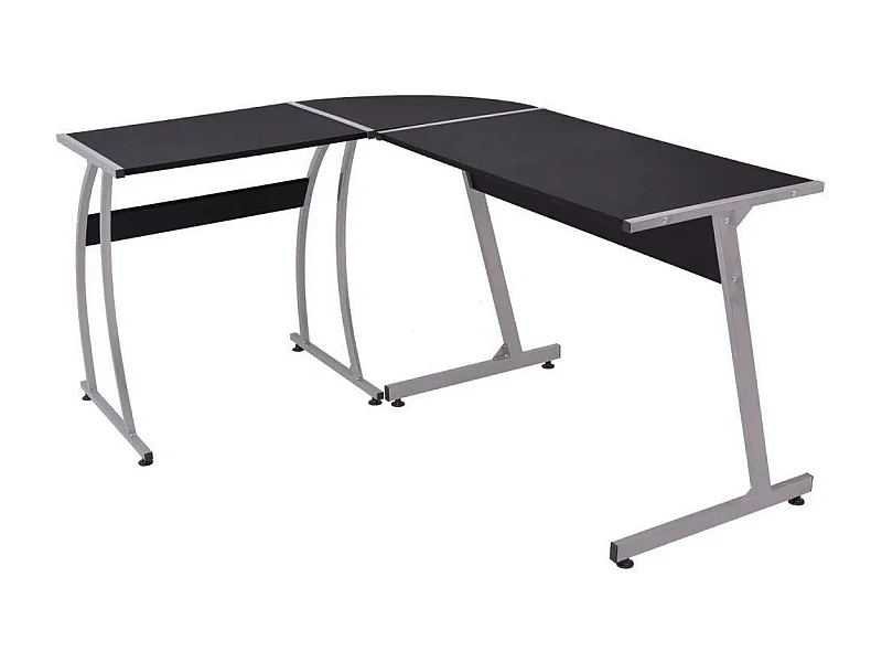 Bureau table meuble travail noire 152 x 117 x 74 cm 0502081