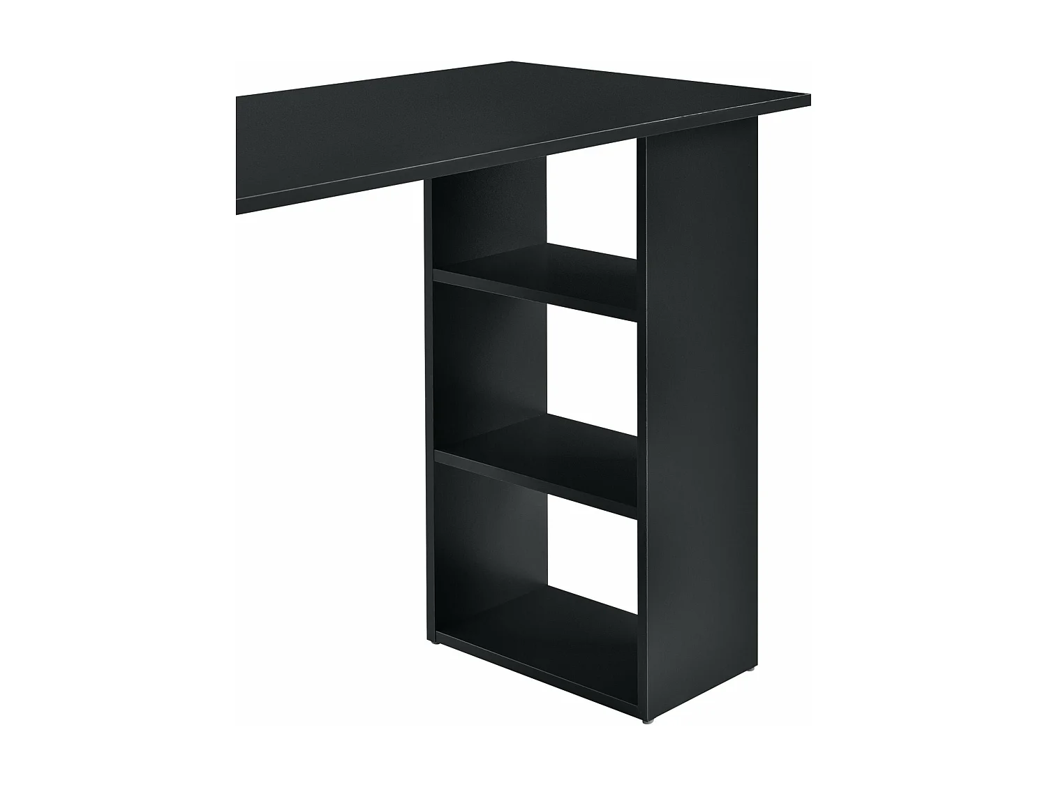 Mesa mesa estação de trabalho para computador com 3 gavetas madeira melamina 120 cm preto 03_0004713