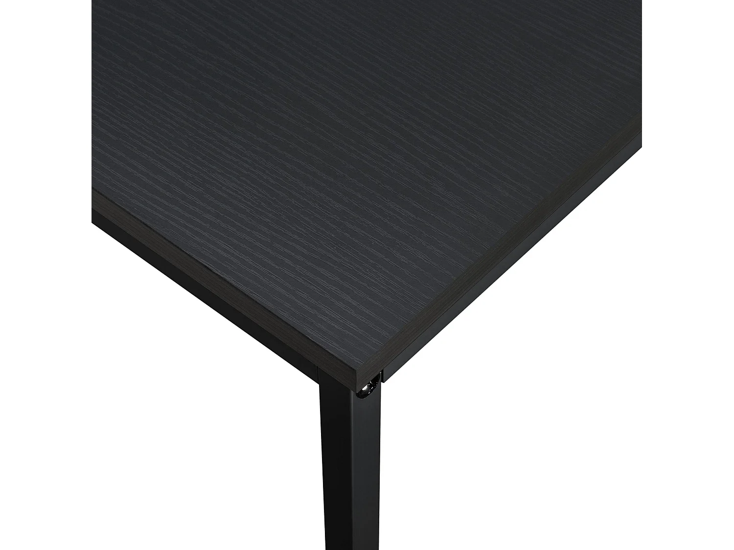 Escritorio ordenador mesa de trabajo metal y MDF 120 cm negro 03_0003512