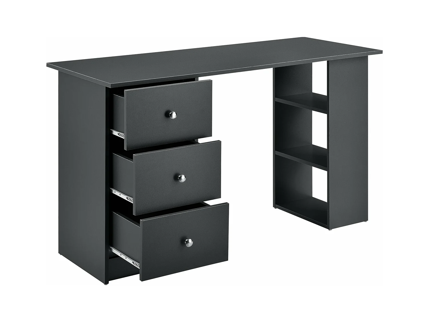 Table de bureau secrétaire grise 120 x 49 x 72 cm 03_0004711