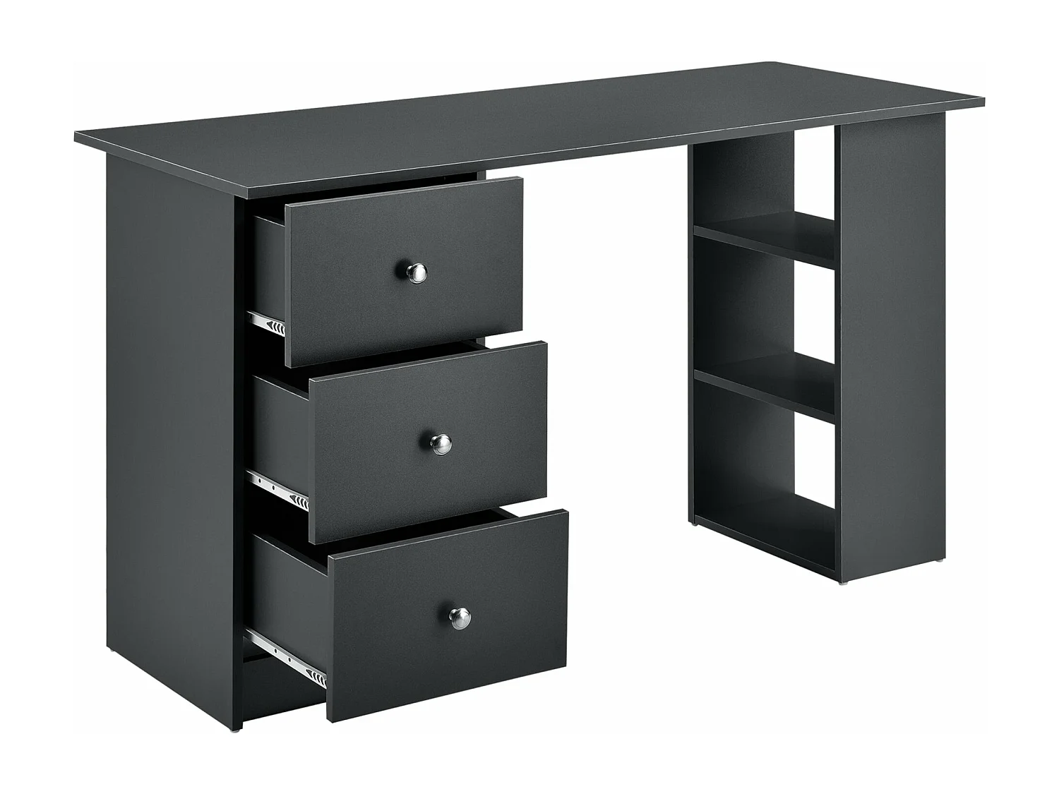 Table de bureau secrétaire grise 120 x 49 x 72 cm 03_0004711