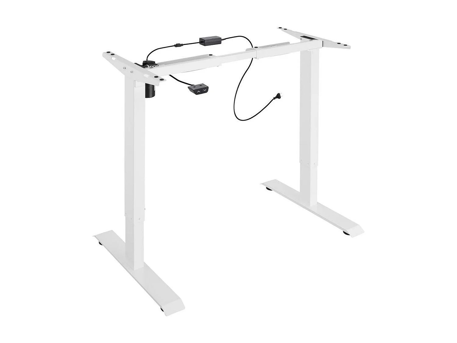 Escritorio sit-stand con mueble de acero (base) 1 función blanco 08_0000386