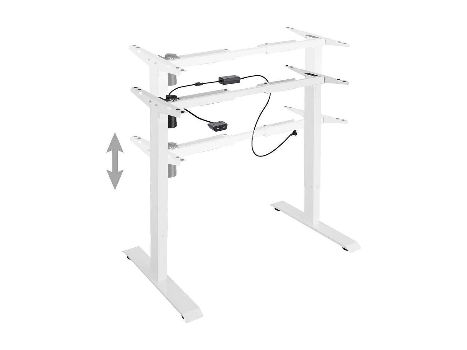 Mesa sit-stand com móvel em aço (base) 1 função branco 08_0000386