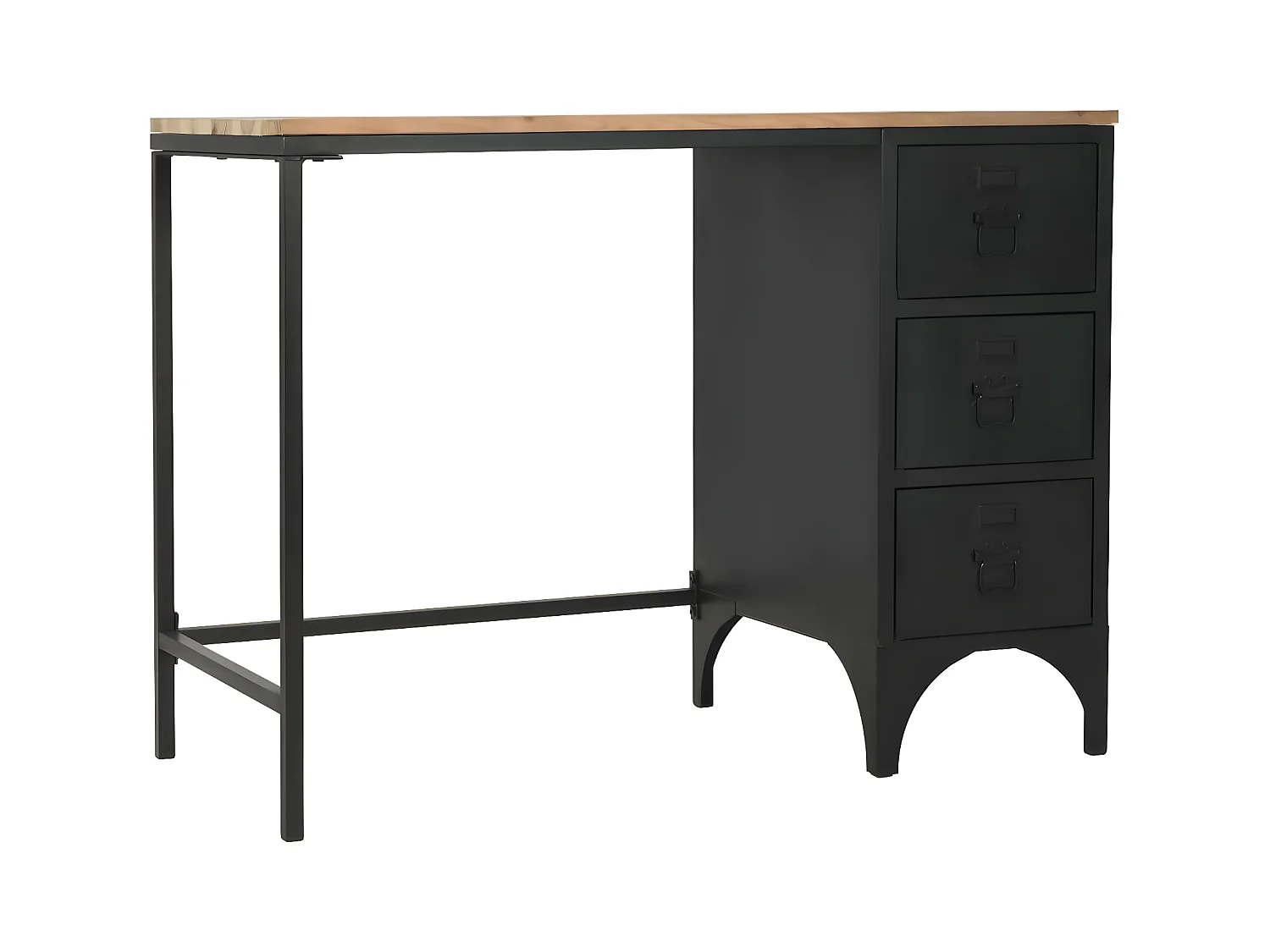 Bureau table meuble travail marron 100 x 50 x 76 cm 0502131