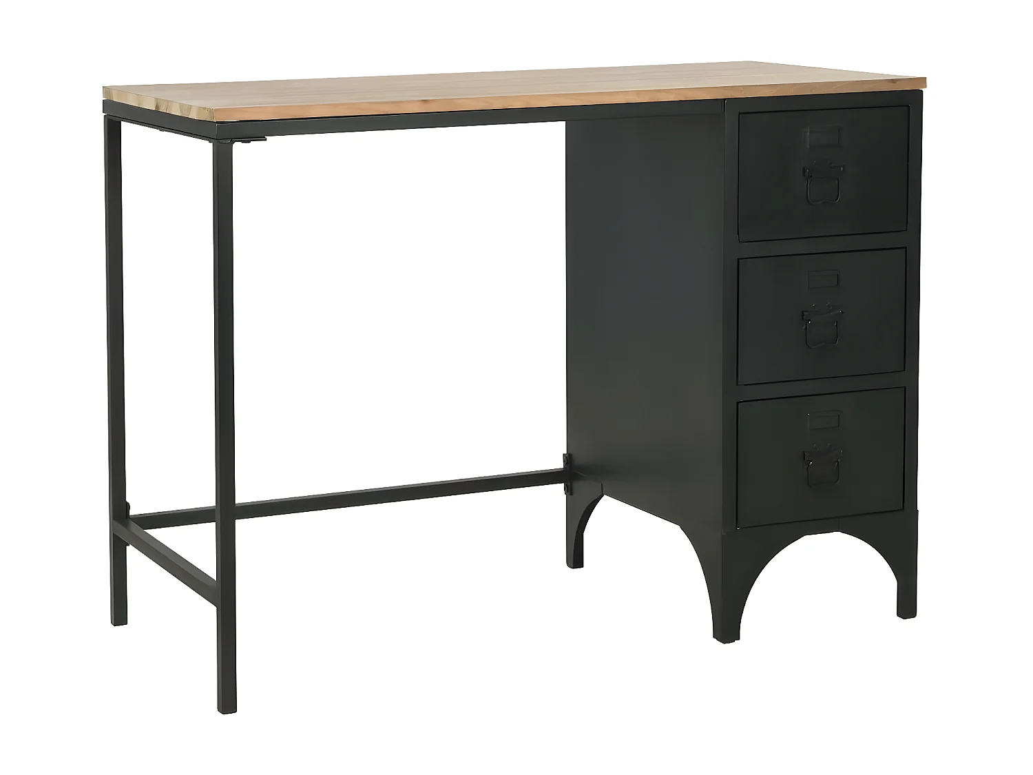 Bureau table meuble travail marron 100 x 50 x 76 cm 0502131