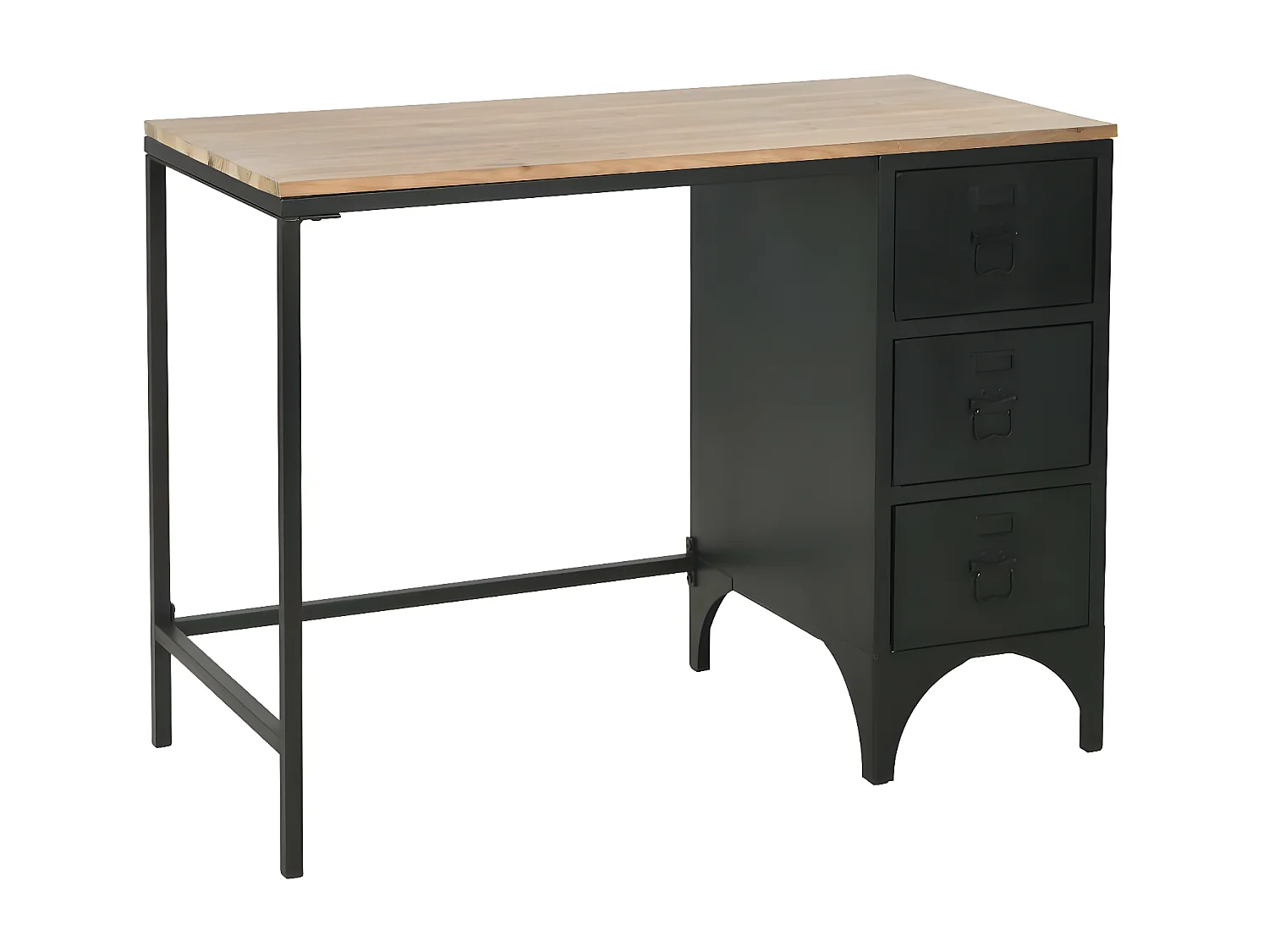 Bureau table meuble travail marron 100 x 50 x 76 cm 0502131