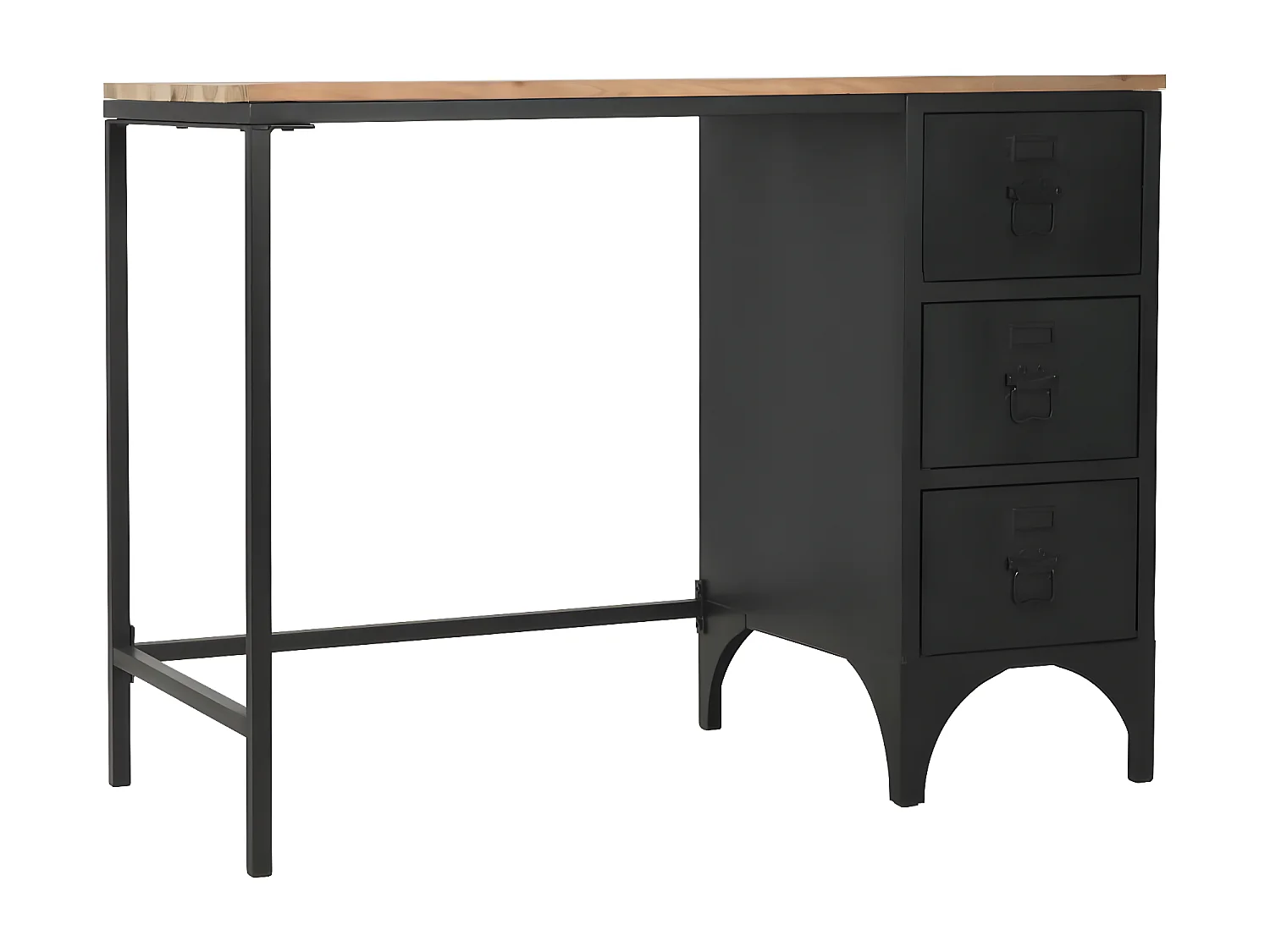 Bureau table meuble travail marron 100 x 50 x 76 cm 0502131
