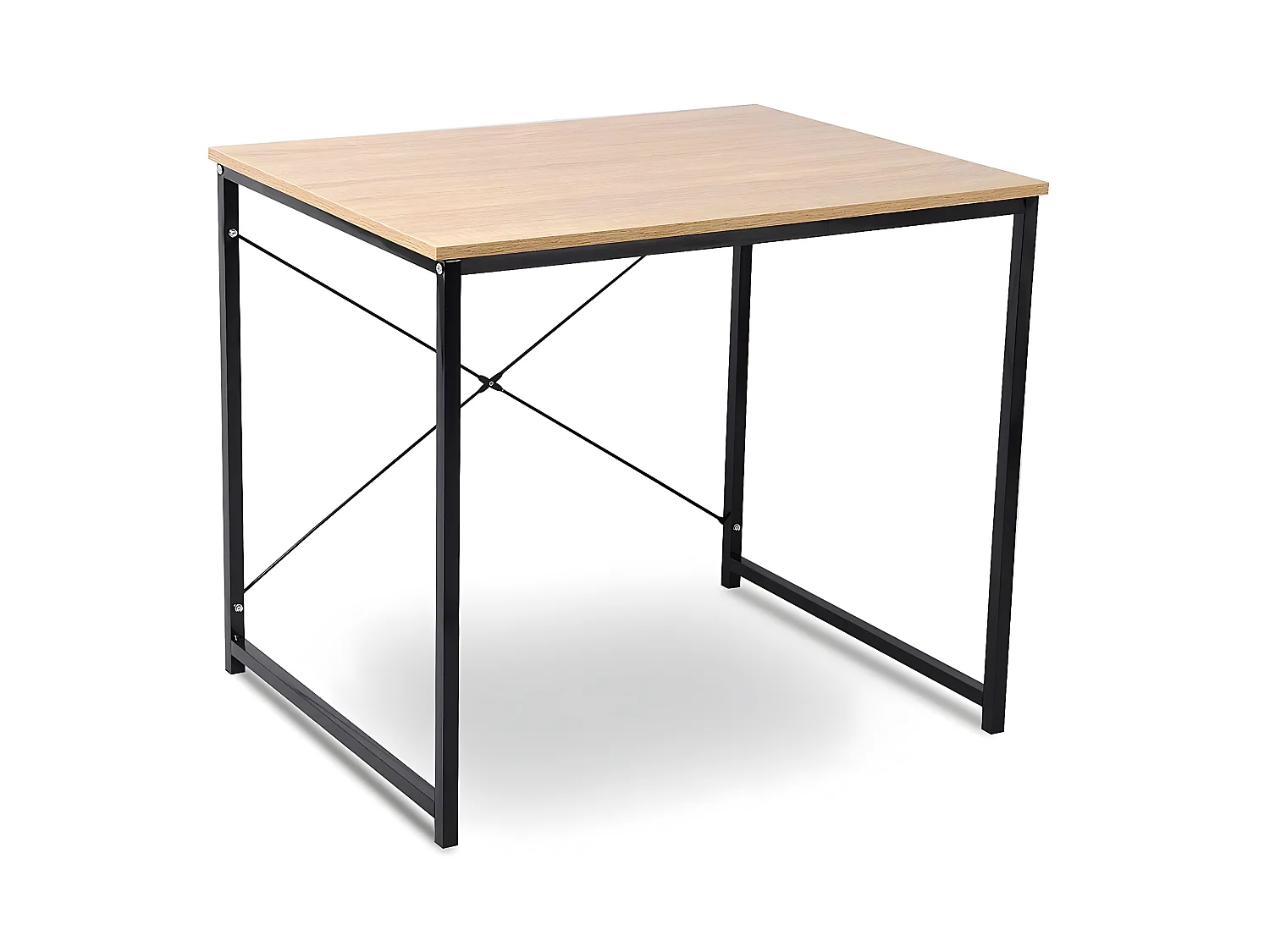 Grande table de bureau beige 80 x 60 x 70 cm 19_0000573