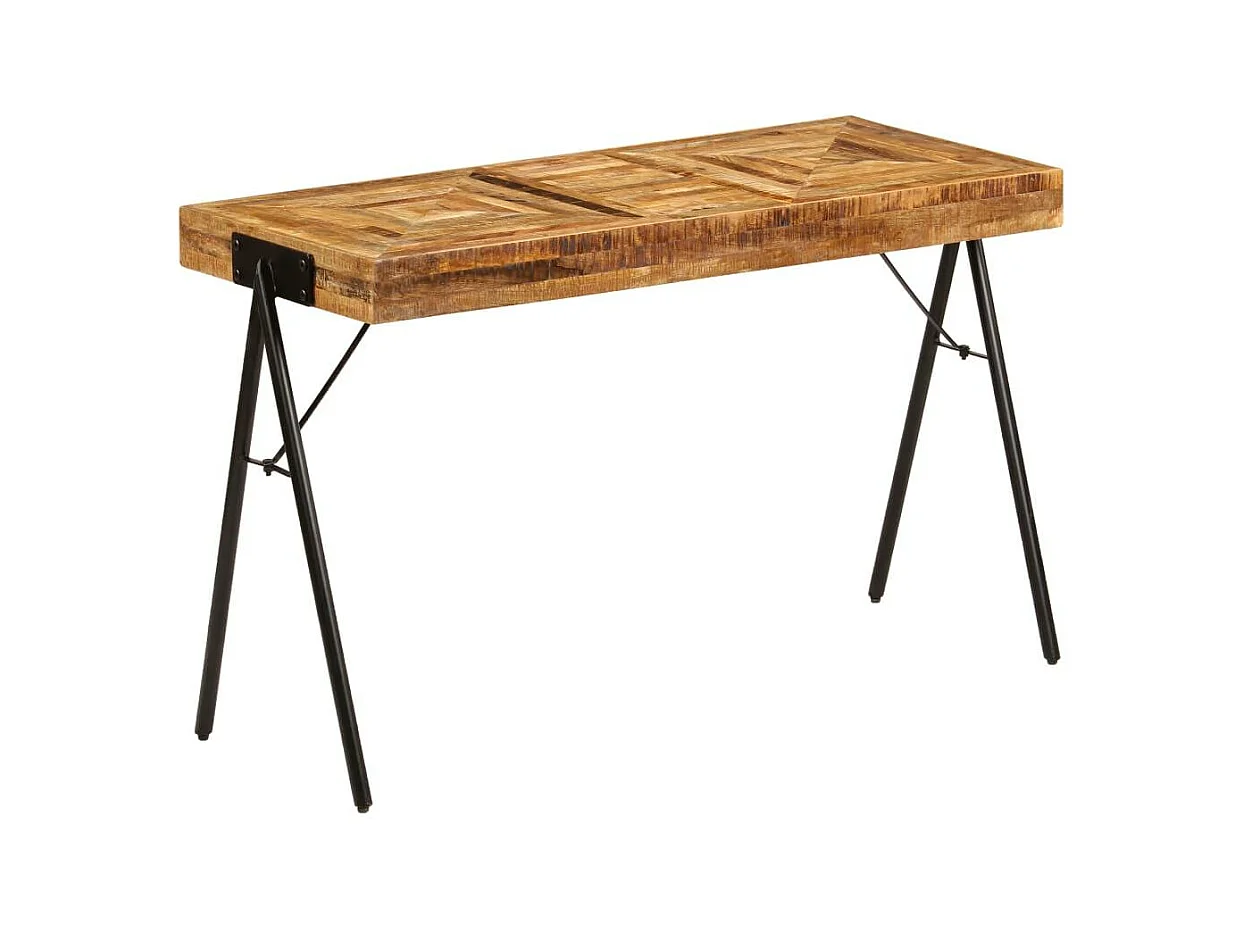 Bureau table meuble travail bois marron 118 x 50 x 75 cm 0502085