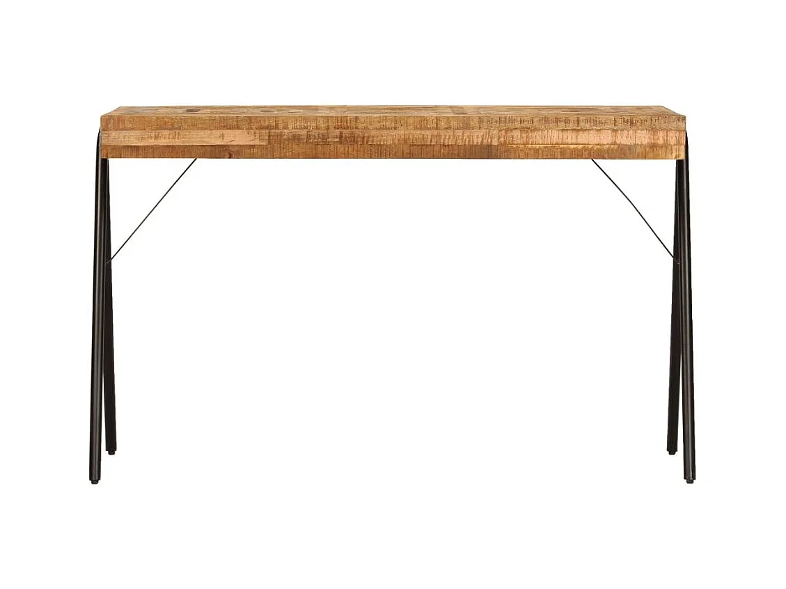 Bureau table meuble travail bois marron 118 x 50 x 75 cm 0502085