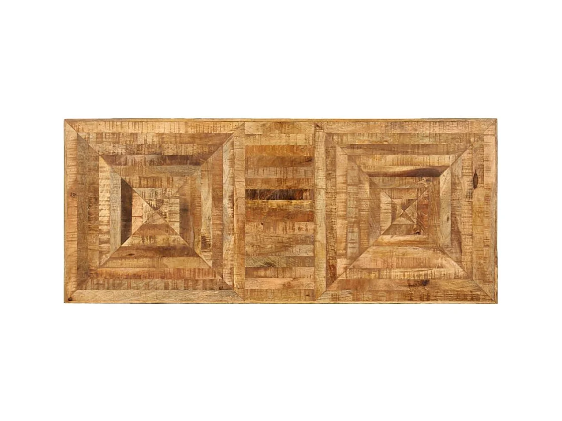 Bureau table meuble travail bois marron 118 x 50 x 75 cm 0502085