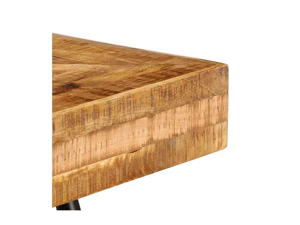 Bureau table meuble travail bois marron 118 x 50 x 75 cm 0502085