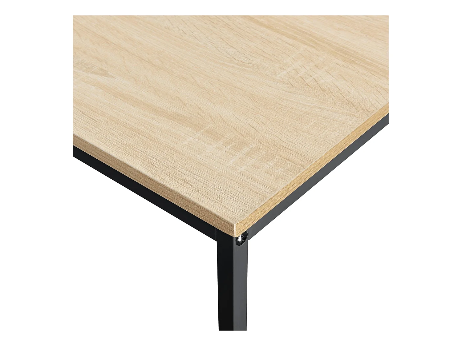 Bureau poste de travail effet bois beige 120 x 60 x 72 cm 03_0003511