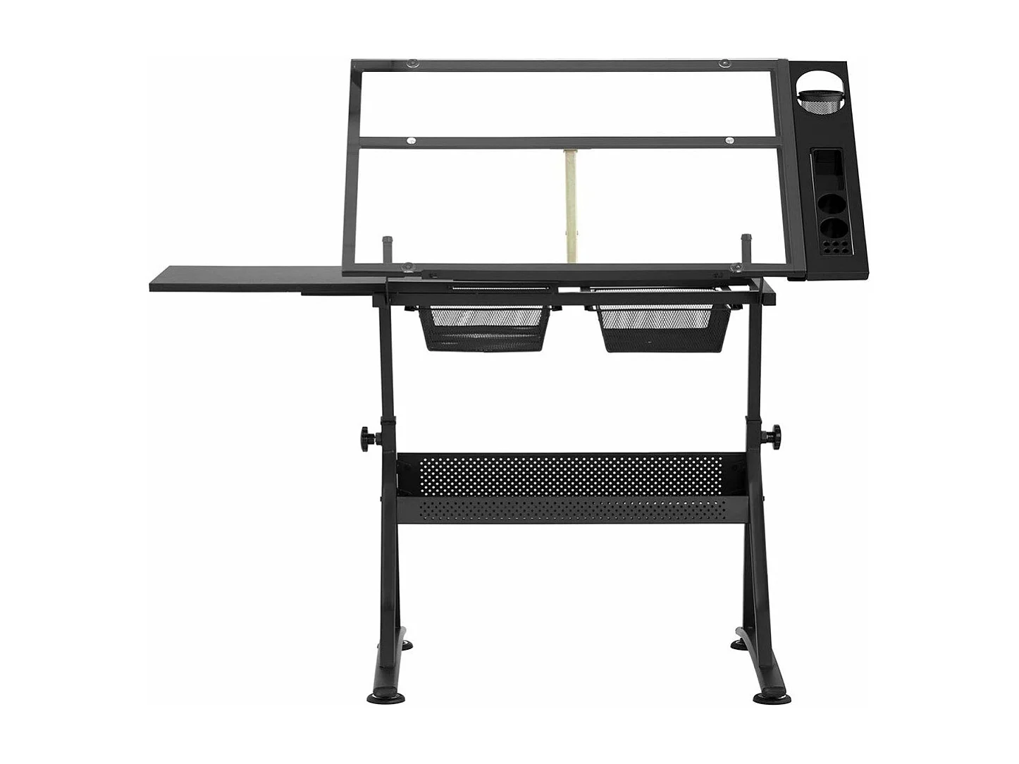 Mesa de desenho basculante 120 x 60 x 90 cm tampo de vidro 14_0003606