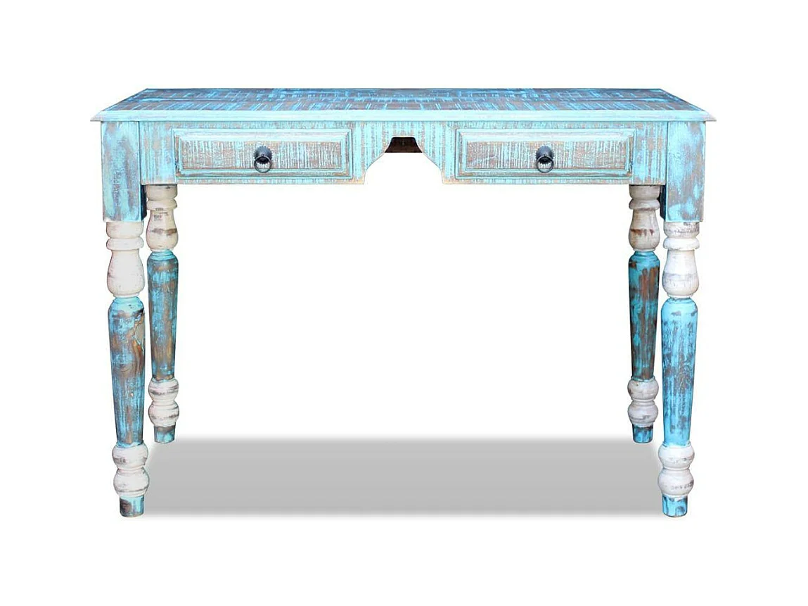 Bureau table meuble travail bois marron 110 x 50 x 76 cm 0502143