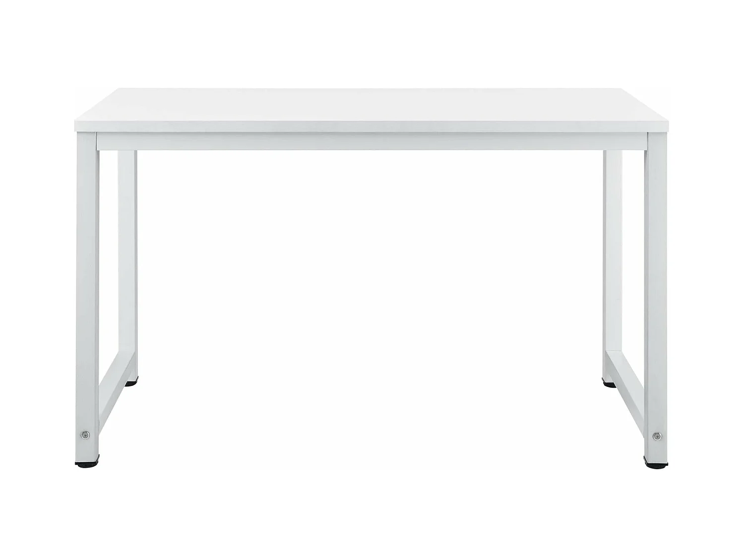 Tavolo regolabile postazione di lavoro in legno melaminico 120 cm bianco 03_0001162