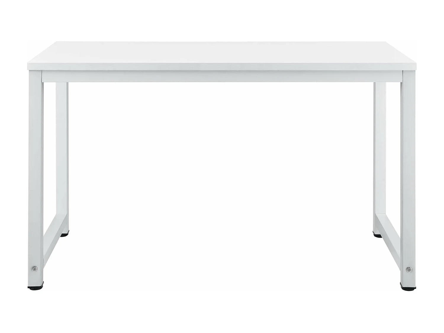 Tavolo regolabile postazione di lavoro in legno melaminico 120 cm bianco 03_0001162