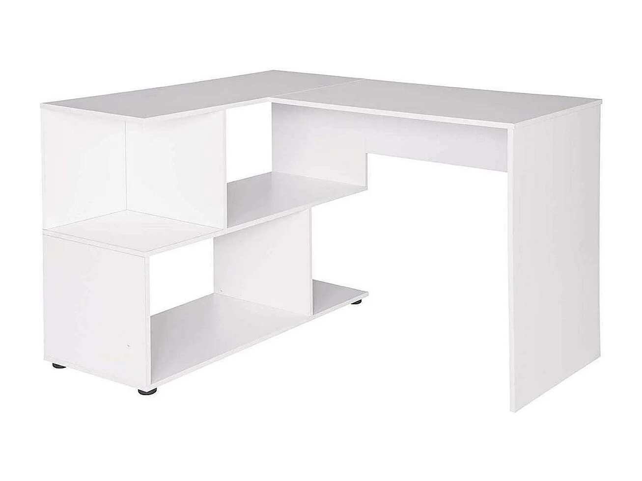 Bureau adulte d'angle avec blanche 120 x 100 x 77 cm 19_0000549