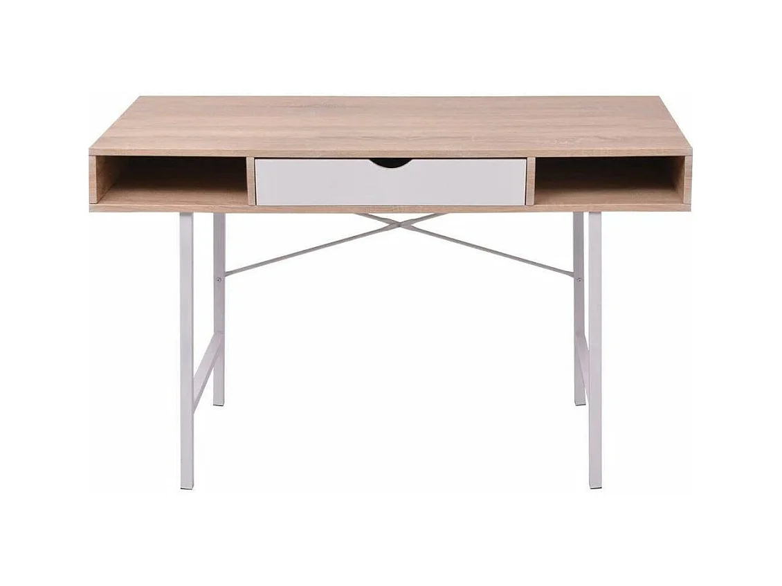 Bureau table meuble travail blanche 120 x 48 x 77 cm 0502072