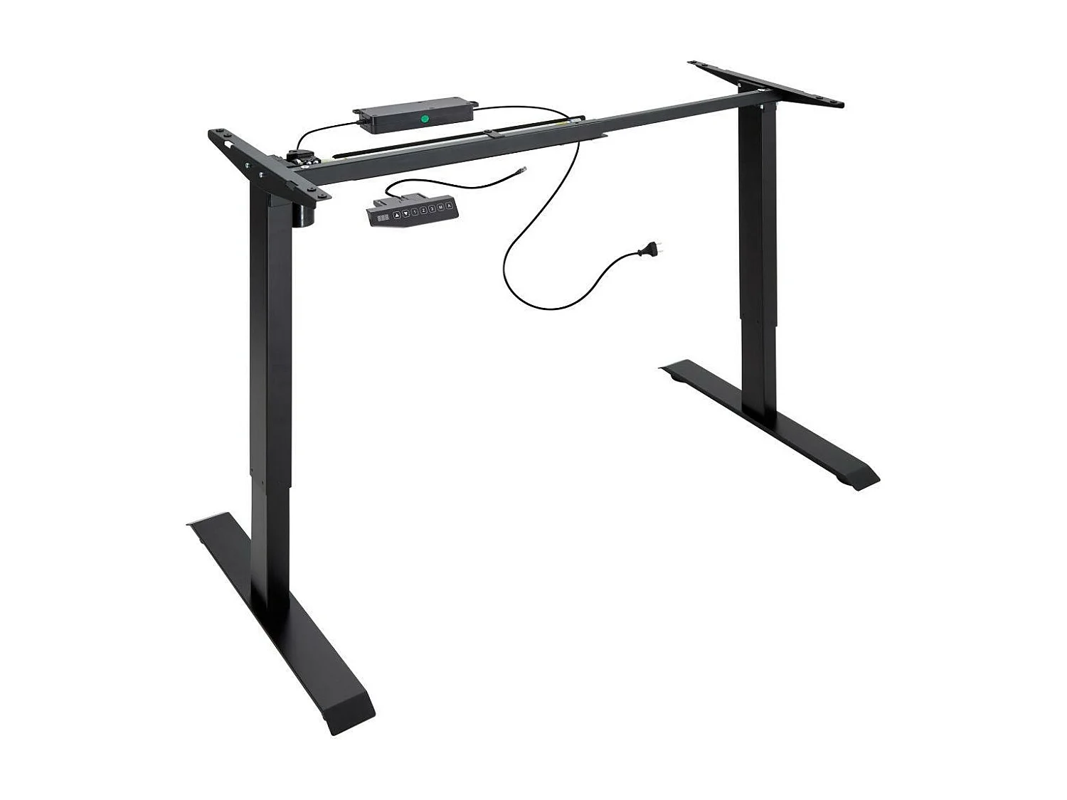 Bureau assis debout meuble noire 121 x 65 x 121 cm 08_0000389