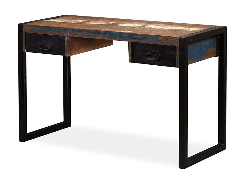 Bureau table meuble travail bois marron 120 x 50 x 76 cm 0502062