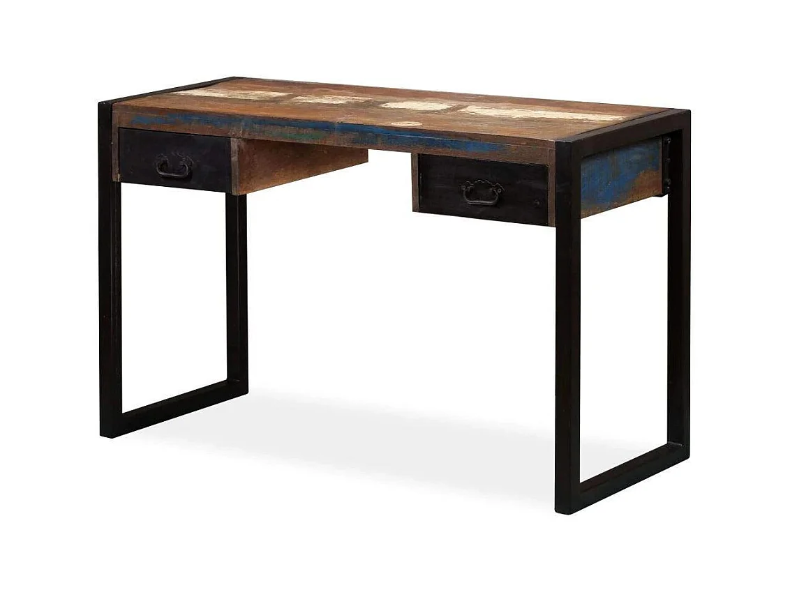 Bureau table meuble travail bois marron 120 x 50 x 76 cm 0502062