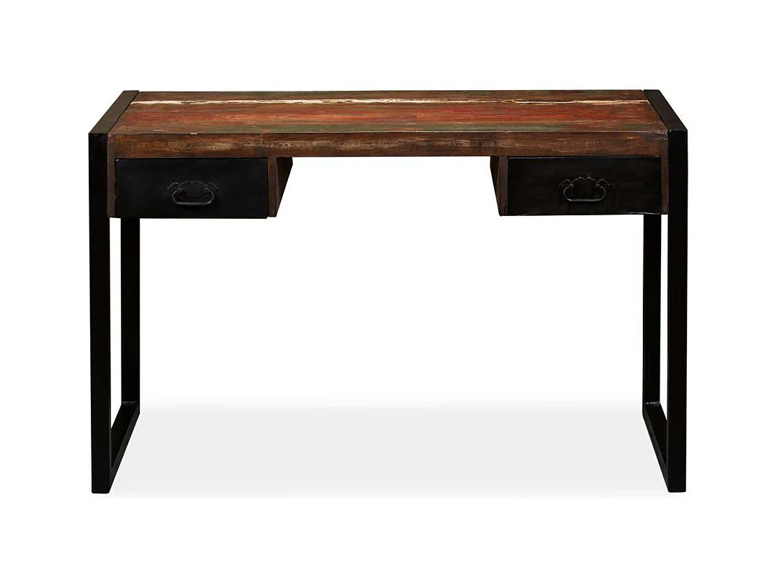 Bureau table meuble travail bois marron 120 x 50 x 76 cm 0502062