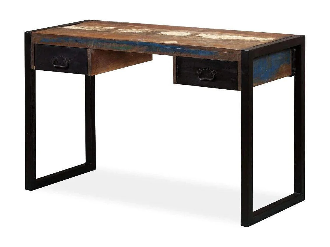 Bureau table meuble travail bois marron 120 x 50 x 76 cm 0502062