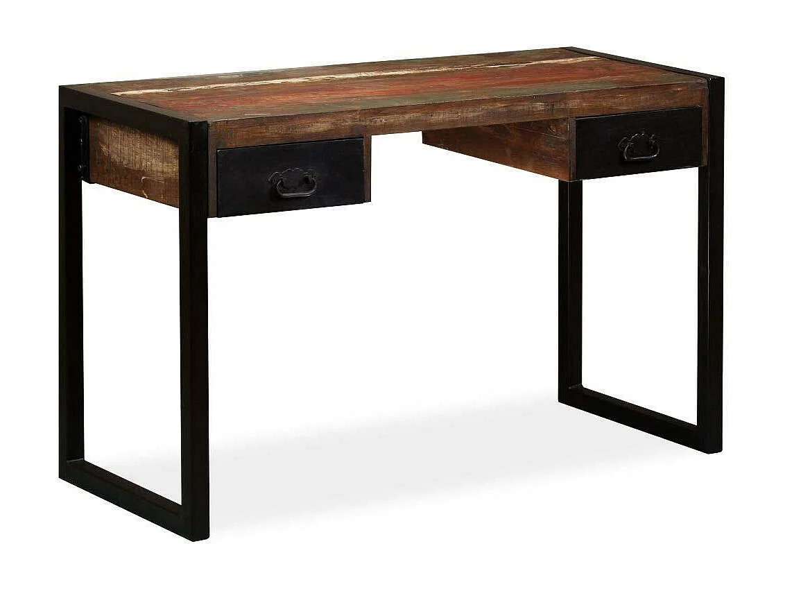 Bureau table meuble travail bois marron 120 x 50 x 76 cm 0502062