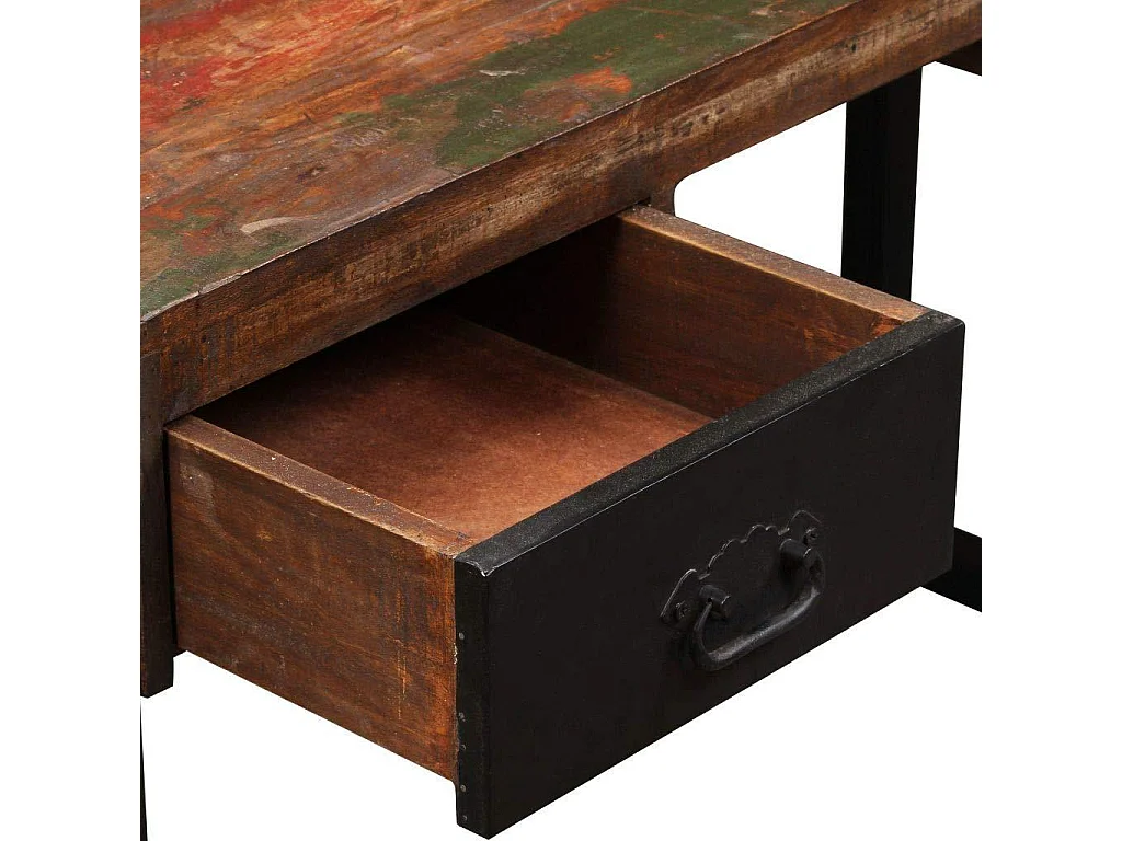 Bureau table meuble travail bois marron 120 x 50 x 76 cm 0502062