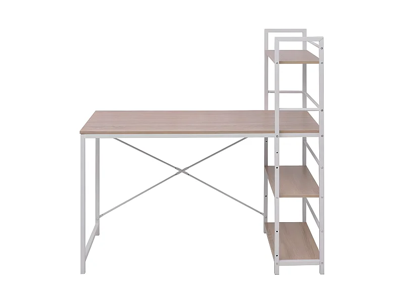 Bureau table meuble travail beige 120 x 52 x 120 cm 0502090
