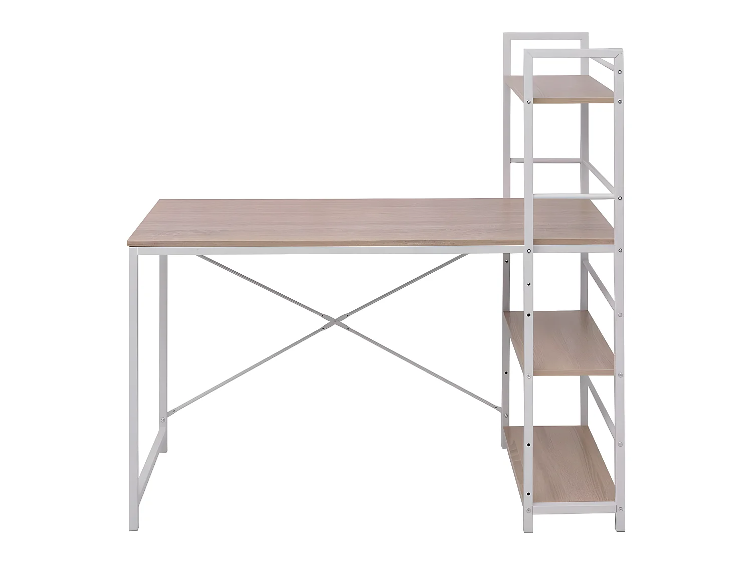 Bureau table meuble travail beige 120 x 52 x 120 cm 0502090