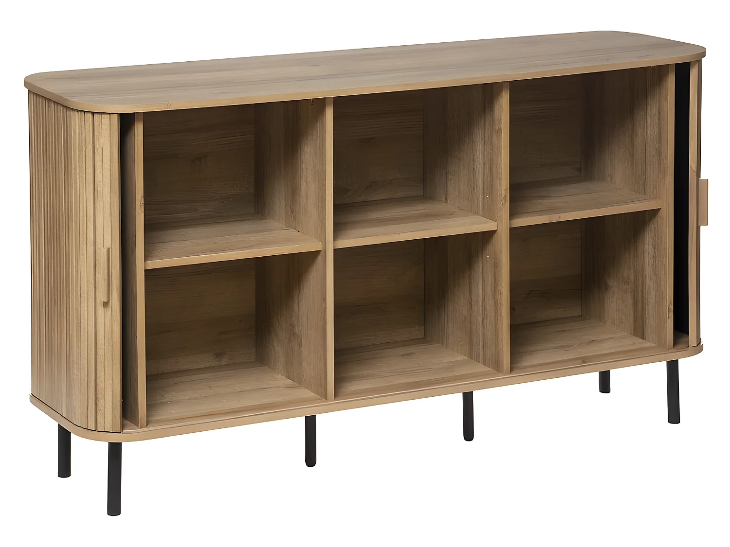 Buffet 2 Portes & 6 Niches "Colva" 140cm Beige