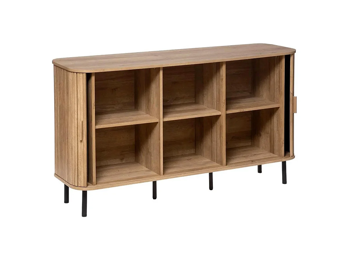Buffet 2 Portes & 6 Niches "Colva" 140cm Beige