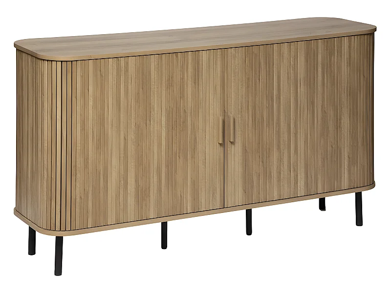 Buffet 2 Portes & 6 Niches "Colva" 140cm Beige