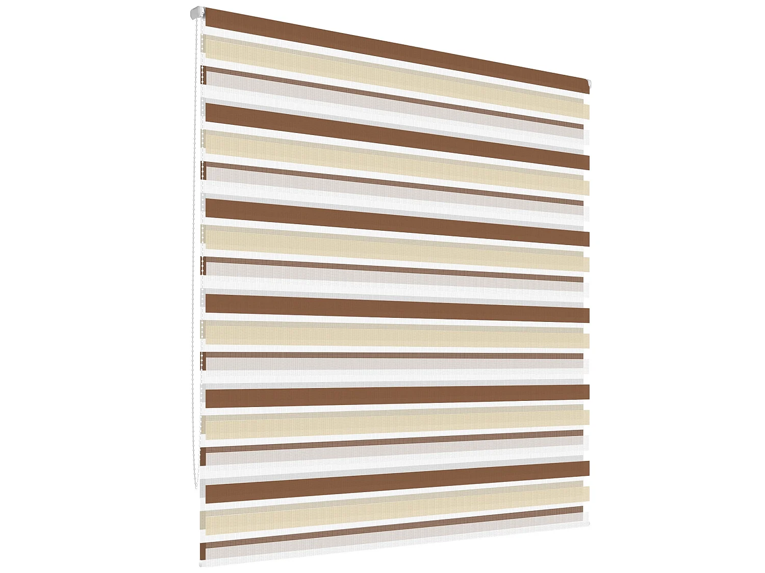 Estor enrollable doble para ventana duo rollo 90 x 230 cm blanco ECD Germany