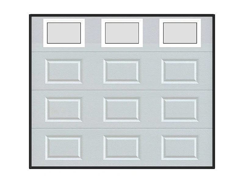 Porta de garagem seccionada