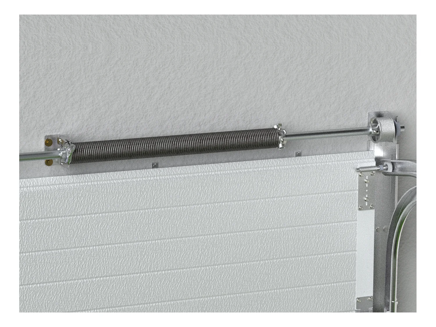 Porte de garage sectionnelle à cassette blanc avec fenêtres avec moteur Somfy L254 x H218 cm - CAOPAS